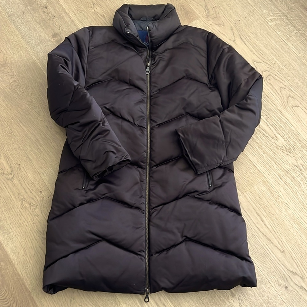 Moncler for Searle Women's Long Puffer in Black Size 3